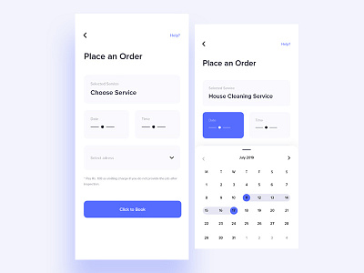 Place an Order app bro4u design minimal mobile place an order scrrens ui ux