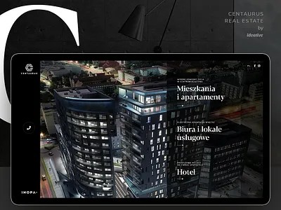 Centaurus Real Estate animation apartments centaurus concept estate intro olsztyn property real estate ui ux webdesign webpage website