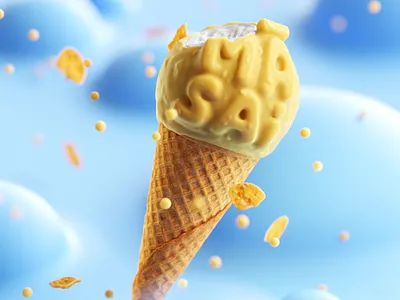 Print for TIO ice cream campaign 3d cinema4d design dessert family food for sister ice cream illustration outdoor panicstudio poster print product sister tasty