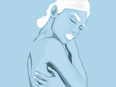 Embrace adobe illustrator art beauty blue body colour illustration design digital digital art hair illustration illustrator portrait skin vector visual arts white woman