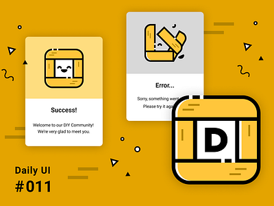 Daily UI 011 Flash Message 011 alert dailyui diy wood