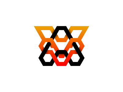 V A Logo Design Concept abstract animal brand branding design geometric hiddensymbols lettermark logo logodesign minimalist negativespace overlappingelement. wild