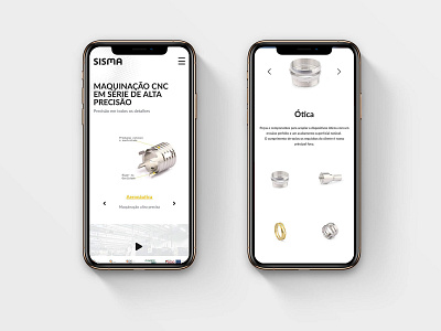 2e152782357119.5d1b37e692721 app clean cnc design homepage industry iphone machining minimal mobile perto portfolio precision ui ux web webdesign website white whitespace