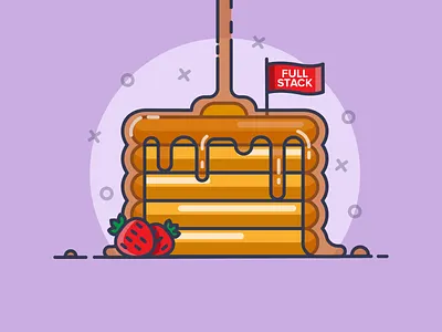 Pancakes🥞 branding breakfast creative cute design developer dribbble flat flat design food graphic graphic design icon illustration line lineart minimal pancakes typography vector