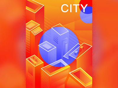 City app branding design illustration logo ui