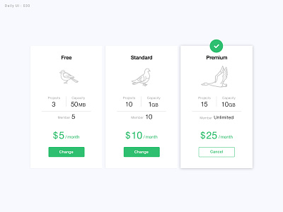 Daily UI Challenge #030 - Pricing 030 daily ui dailyui pricing ui