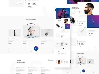 Lowe's Innovation Labs concept from 2017 clean minimal typogaphy ui web design