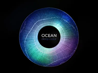 Ocean 3d art color illustration