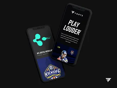 Forte Website agency black branding design forte iphone mobile play louder responsive sports sports branding sports marketing studio web web design website website design websites white wordpress