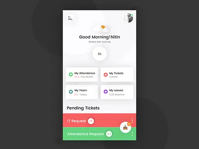Employee Mobile Dashboard Idea app design onboarding screen typography ui ux