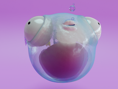 Fish2 3d 3d animation 3d art blender cartoon cartoon character character character design concept art cycles design fish illustration