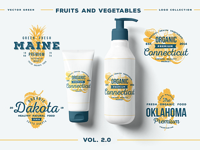 HAND DRAWN VINTAGE EMBLEMS VOLUME 2.0 creative market emblem free free psd free psd mockups freebie logo mockup logo template mock up organic
