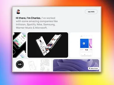 New Framer Template ✨ framer minimal portfolio template