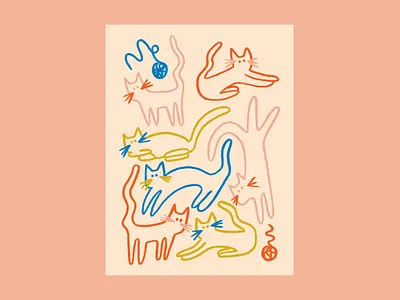 Blanket 1/3 art artist blanket boston cat cat illustration cats chandoodles contest design designer designs doodle illustration illustrator slowdown studio