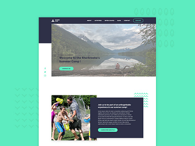 Summer Camp design summer summer camp tangible template ui ux web web design website