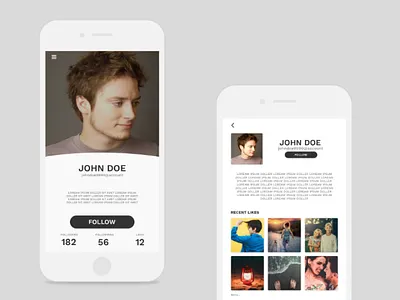 Profile Screen in Mobile App appdesign appscreen mobiledesign mobileui profilepage profilescreen screenui uiuxdesign userprofile