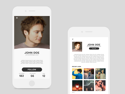 Profile Screen in Mobile App appdesign appscreen mobiledesign mobileui profilepage profilescreen screenui uiuxdesign userprofile
