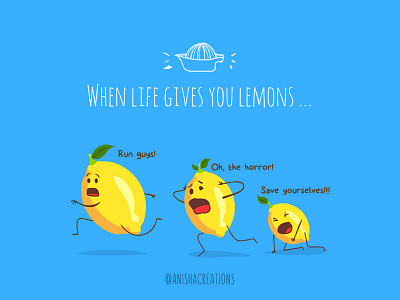 LemonAID cartoons character comic cute cute art design doodles food funny graphic humor illustration lemons lol motivation puns vector