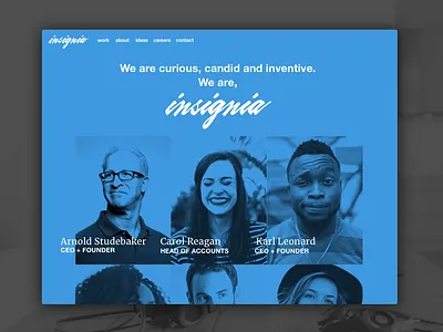 WebUI: Team Page me navigation team ui web webdesign website