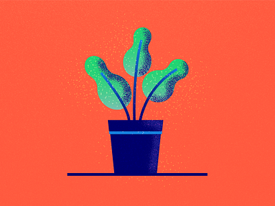 Moving-in plant art brushes design graphic design house icon iconography illustration illustrator plant illustration plants shapes still life stippled summer texture thick lines vector