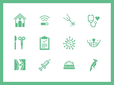 Veterinarian Icons animal icon illustration vector vet