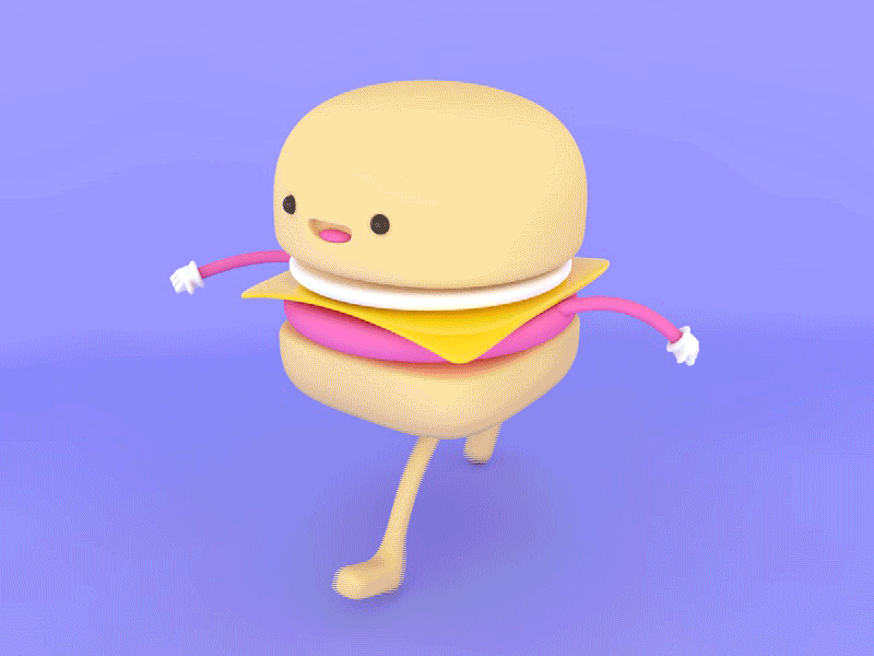 汉堡小人 c4d