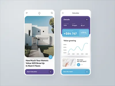 Real Estate House Value Calculator Mobile App app dashboard design graphic home house interface ios mobile mobile app mobile design mobile ui mortgage sketch app ui uidesign ux uxdesign web web design