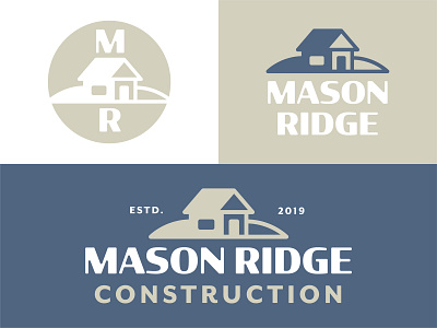 Mason Ridge Construction art branddesign branding construction construction logo creative customlogo design graphic design illustration logo logo design logo designer logotype typography vector vintagedesign