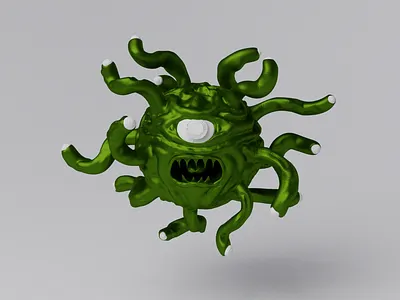 Behold beholder blender blender3d d20 dungeons and dragons dungeonsanddragons games modeling monster