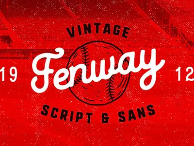 Fenway Font - Free Retro Font design font font family free font free fonts freebie freebies typeface typefaces typogaphy typography
