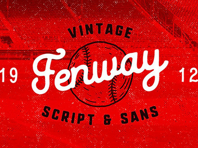 Fenway Font - Free Retro Font design font font family free font free fonts freebie freebies typeface typefaces typogaphy typography