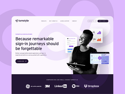 TURNSTYLE app branding design graphic design new prod tech ui ux web web design