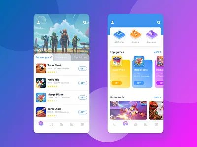 Game Center-One android app design game icon illustration ios logo mobile ui ux