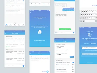 Just Tell Us Mobile App app design icon ui