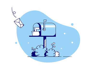 New Shot - 07/12/2019 at 06:31 AM design drawing email illustration mail mailbox message plant