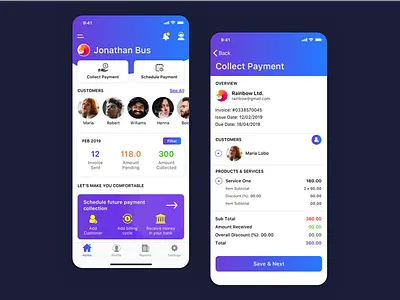 Bill App adobe xd app animation app design app interaction bill app bill app design bill bus billing black ui branding cool animation design dribbble best shot gradient app graphic illustration interaction design ui ux design ui design ui ux design