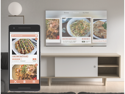 Week Meal app tv app ui ux