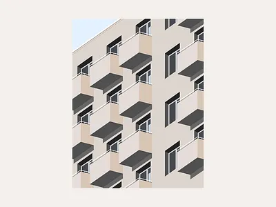 Architecture Study 2 abstract architecture building city future illustration outline vector warsaw windows