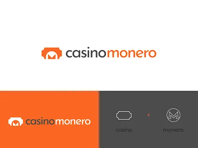 Casino Monero - Logo Design branding cryptocurrency logo logodesign monero
