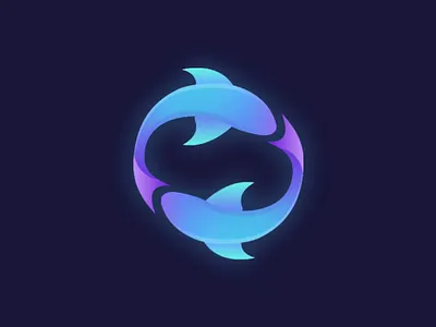 Horoscope_Pisces icon illustration ui 插图
