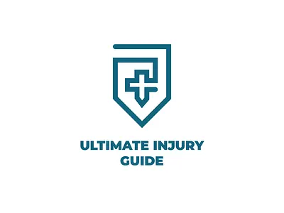 Ultimate Injury Guide Logo Design branding branding design clean company concept creative design design art graphic design health healthcare injury logo shield logo simple simple logo typography unique unique logo vector