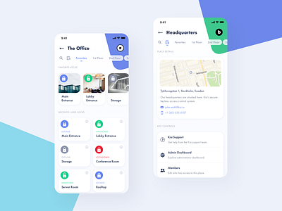 Locks & Place Information clean design interface ios iphone minimal security ui uidesign