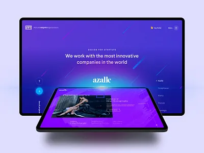 Hero section for Creative Agency creative creative agency hero section homepage landing page projects sketchapp slider ui design visual design