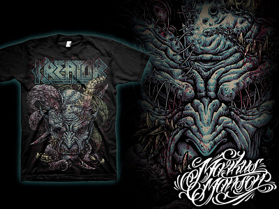 Kreator Summon The Dark One band creature dark demon evil horrific horror kreator maggots metal rock satan scarry