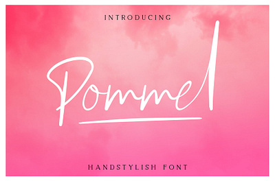 Pommel – Handstylish Font branding brush creative font graphic design lettering typeface