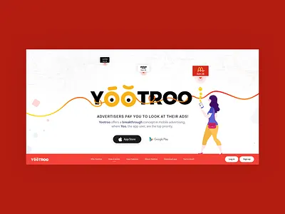 Landing Page Idea design icon onboarding typography ui ux