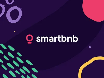 smartbnb branding abstract branding idea logo purple raspberry smarbnb