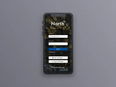 Log in screen - daily UI challange #1 apple design mockup sign in with apple user interface