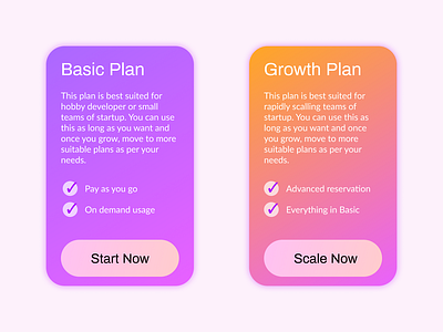 Price Section colors figma figmadesign price pricing ui vibrant web