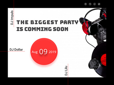 #Daily UI - Coming Soon app design flat minimal ui ux web website